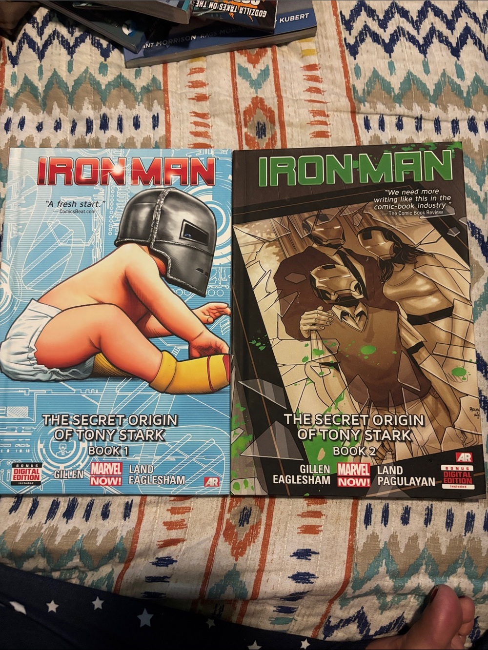 Marvel Iron Man Graphic Novels – Blue & Green Covers